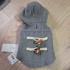 グレー フード付き 犬服 XSサイズ