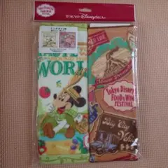 新品ディズニーシー　フード＆ワインフェスティバル　ディズニー　ミッキーミニタオル