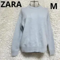 ZARA カシミヤ100％ ニット セーター ミントグリーン 長袖 上質素材