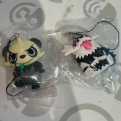 ポケットモンスター ぺたんこマスコット ブラック ヤンチャム ジグザグマ