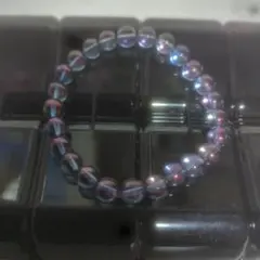 天然石ブルーオーラクウォーツブレスレット