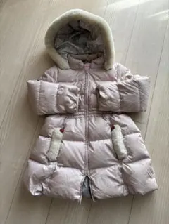 ファミリア⭐︎ファー付きダウン&フェザーコート⭐︎ベビーピンク⭐︎120cm