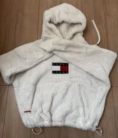 TOMMY JEANS フリースジャケット XS ホワイト