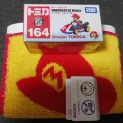 ドリームトミカ マリオカート8 マリオ 164 マリオミニタオルセット