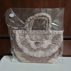 【美品 新品 未使用品】レースバッグ るいす ベージュ ブラウン系 日本製のサムネイル