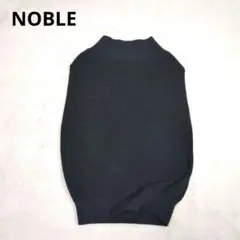 【ノーブル】ペーパーヤーン片畦ノースリーブ オフショルダープルオーバー　洗える