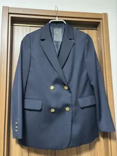 【Noble】ネイビー ダブルブレスト テーラードジャケット