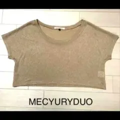MERCURYDUO ラメ 半袖カットソー ゴールド フリーサイズのサムネイル