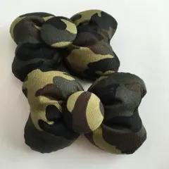 迷彩♡カモフラ柄♡コメントで二個450円に！ミニーちゃん型リボンゴム♡
