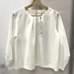 【タグ付・未使用】INDEX インデックス　長袖　トップス　白　M オフィス
