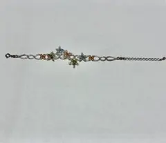 花モチーフ　ビーズブレスレット