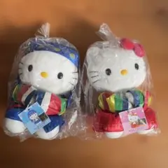 平成　ご当地キティ　韓国ver ハローキティ ダニエル　３０センチ弱　セット