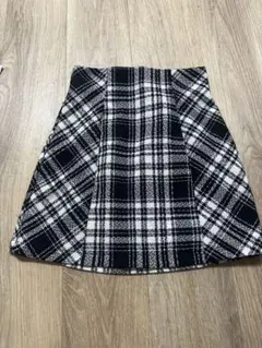 GRL インパン裏地付き ツイードチェックスカート