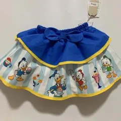 新品タグ付き　ドナルド　ブルー　チュールドレス　スカート　80 ストライプ青色