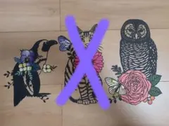 【タイムセール中!!】3点セット　花と動物　インテリア　壁飾り　ウォールアート