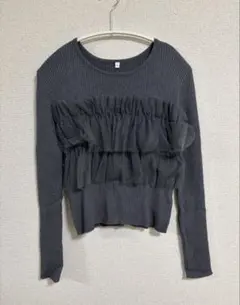 【Chiii様専用】coca チュールドッキングリブニット