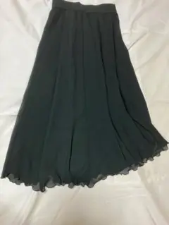黒フレアスカート シフォン