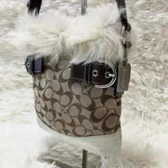 ファー ショルダーバッグ