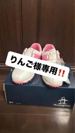 新品未使用　マンシングウェア　ゴルフシューズ　レディース　24 ピンク　3E 2026年最新】Munsingwear ゴルフ シューズ(女性用)の人気アイテム