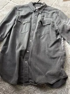 Levi's デニム ウエスタンシャツ グレー　L