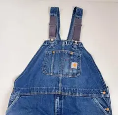 カーハート デニムオーバーオール ビッグサイズ 古着 w50相当 メンズ