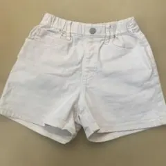 ユニクロ　白　ショートパンツ　キュロット 130