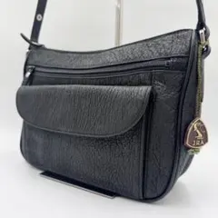 極美品】JRA認定正規品 シャークスキン ハンドバッグ ターンロック