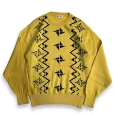 【VINTAGE】80s 90s レトロニット オールド ビンテージ古着 総柄