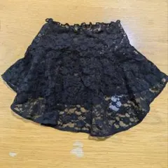 ハイネック レース 付け襟 ブラック