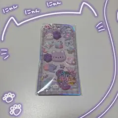 新品未開封❣️クラックス もちプニュ〜ステッカー ねこ