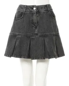 裾切替プリーツデニムミニスカート INGNI デニム プリーツ スカートのサムネイル