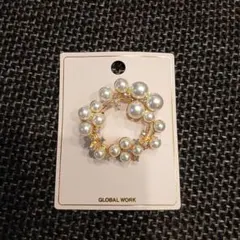 GLOBAL WORK 　パール　ブローチ