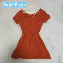 Ropé Picnic ロペピクニック　オレンジ Vネック チュニック 派手　Mのサムネイル