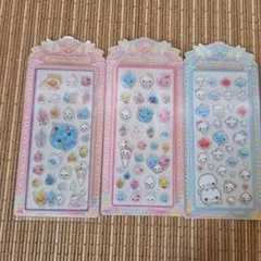 アクリルシールしずくちゃん、あわわちゃん3枚セット