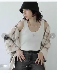 JEANASiS 70デニール 2WAY Uネックタンクのサムネイル