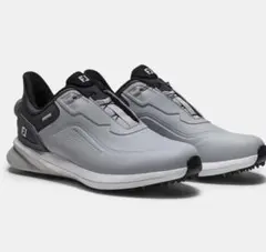 新品フットジョイFJ PROSLBOAプロエスエルスパイクレスGY×WH25.5