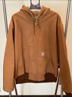 Carhartt ブラウン フルジップ パーカー