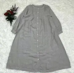 ネストローブ nest Robe リネンシャツワンピース