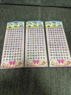 ラブブ　おはじきシール 3枚セット