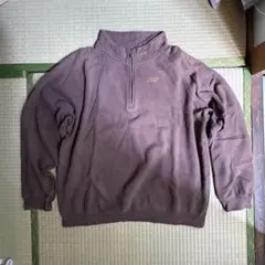 reebok リーボック　スウェット　ブラウン　ハーフジップ　90s