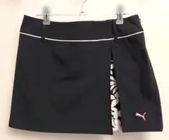 Puma 黒 スリット入りスカート