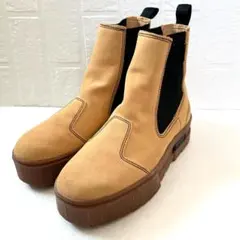 極美品　プーマ　PUMA　サイドゴアブーツ　26cm スエード　厚底　メンズ