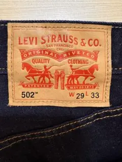Levi’s 502 濃紺 デニム W29 リーバイス ストレート 美品