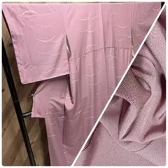 ✨*✨様 z1091 紫色 霰柄 正絹 広衿 小紋着物 袷着物 暈し八掛 11/