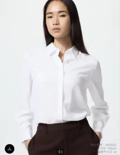 【購入履歴あり】試着のみ　UNIQLO レーヨンブラウス　M