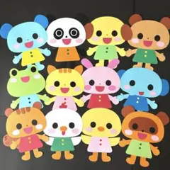 大型壁面飾り　かわいい動物12点