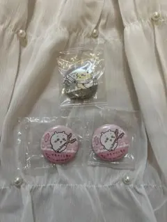 【未開封】ちいかわ くら寿司 缶バッジ3個