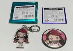 竈門禰豆子 鬼滅の刃 SLぐんま トレーディングアクリルキーホルダー 缶バッジ
