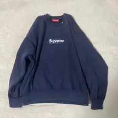 Supreme Washed Box Logo Crewneck サイズL