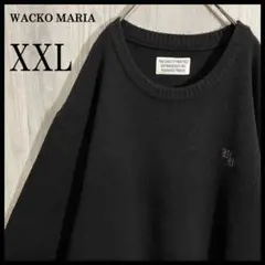 ワコマリア クラシック クルーネック ニット セーター M ブラック 39cd9c24e2ca5ccac60e7163810f44